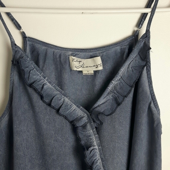 Vintage Havana Mineral Wash  Ruffle Surplice - Picture 4 of 7